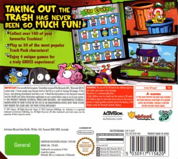 Trash Pack, The (Europe) box cover back